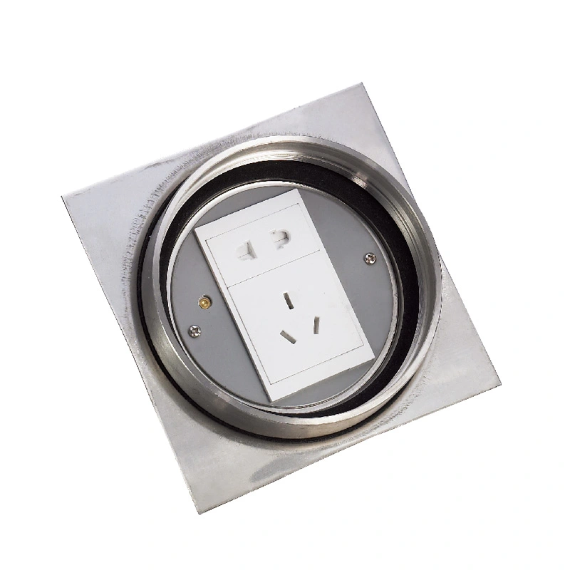 127mm Round Cover Hidden Floor Socket Swivel түрү Underfloor Sockets