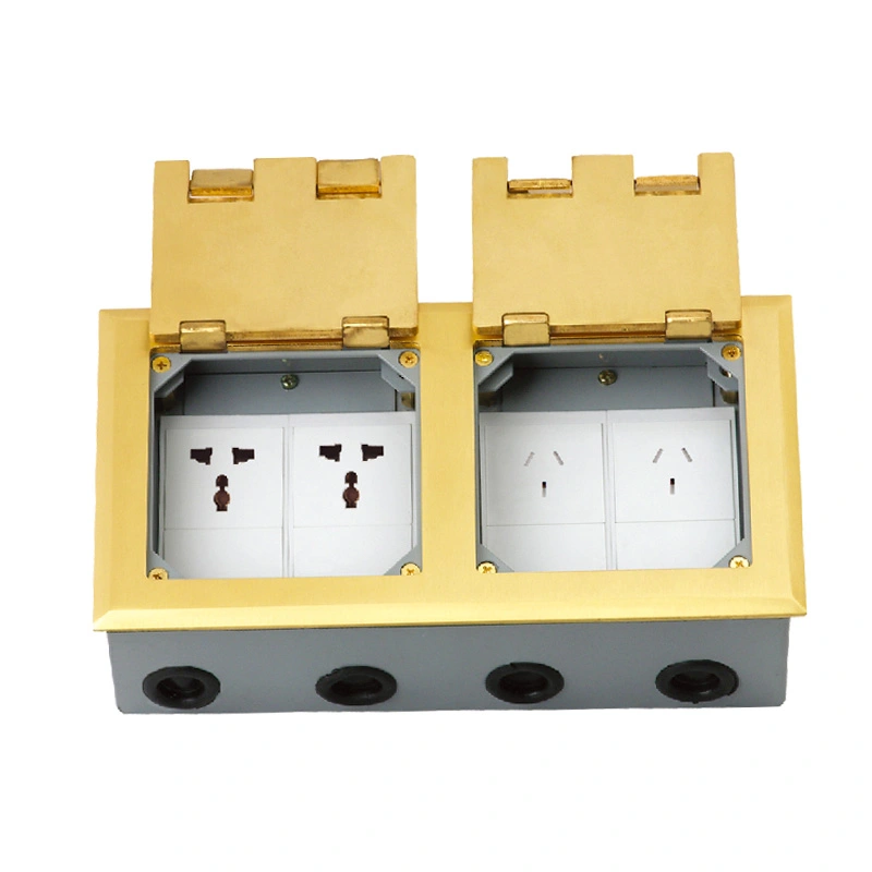 Double Door Open Cover Floor Socket 12 модулунун кубаттуулугу