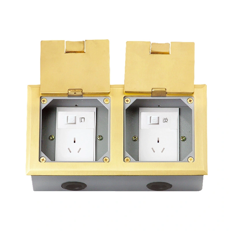 Double Door Open Cover Floor Socket 8 модулунун кубаттуулугу