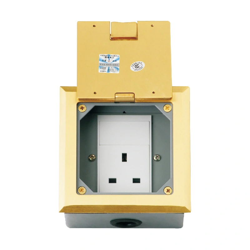 Жогору карай Clamshell Multi-Foction Floor Socket 3 Module Capacity